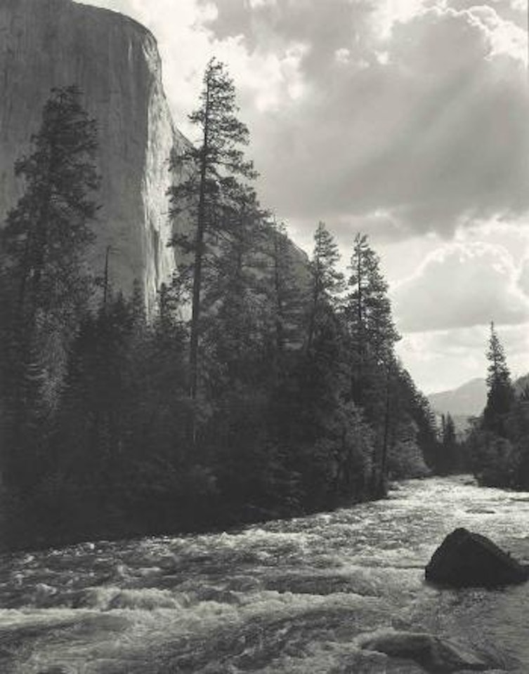 El Capitan, Merced River, Yosemite Valley by Ansel Adams