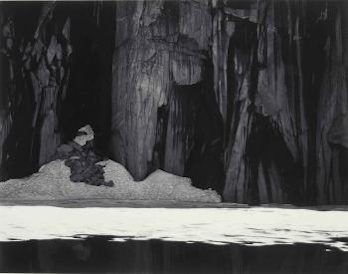 Frozen Lake and Cliffs, Kaweah Gap, Sequoia National Park by Ansel Adams