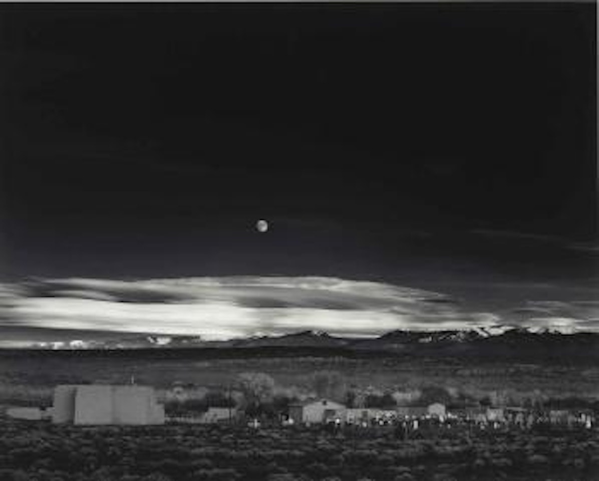 Moonrise, Hernandez, Northern New Mexico by Ansel Adams