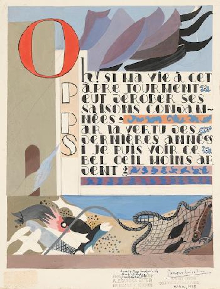 Il compte l'effet du temps by Alexandra Exter