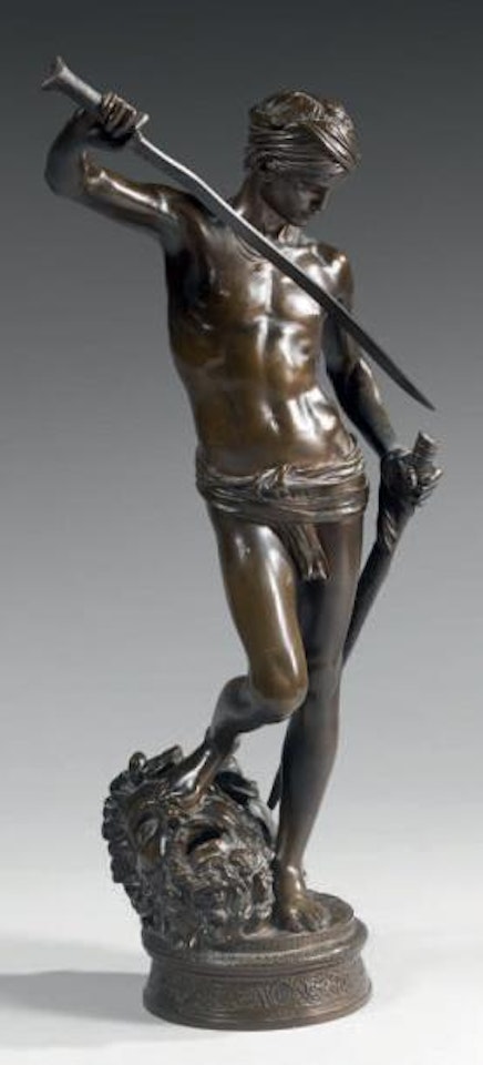 David vainqueur by Marius Jean Antonin Mercie