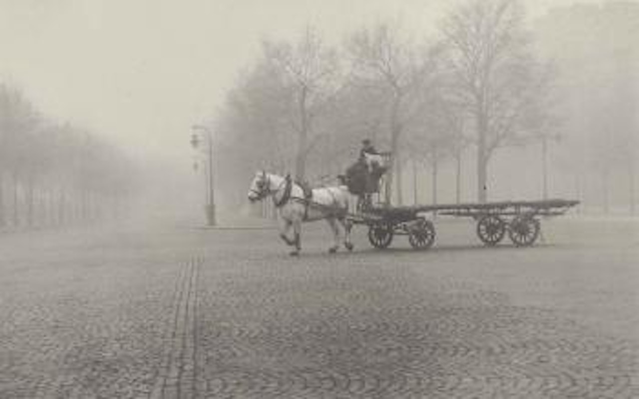 Horse and Cart, Paris by Robert Frank