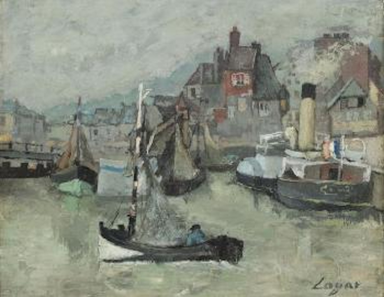 La Lieutenance à Honfleur by Celso Lagar