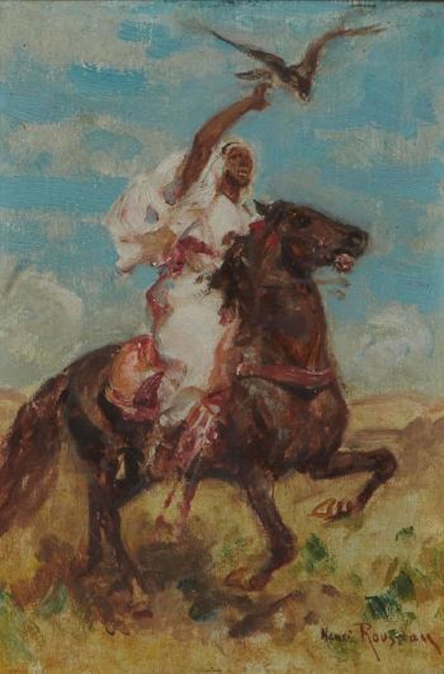 Fauconnier à cheval by Henri Émilien Rousseau
