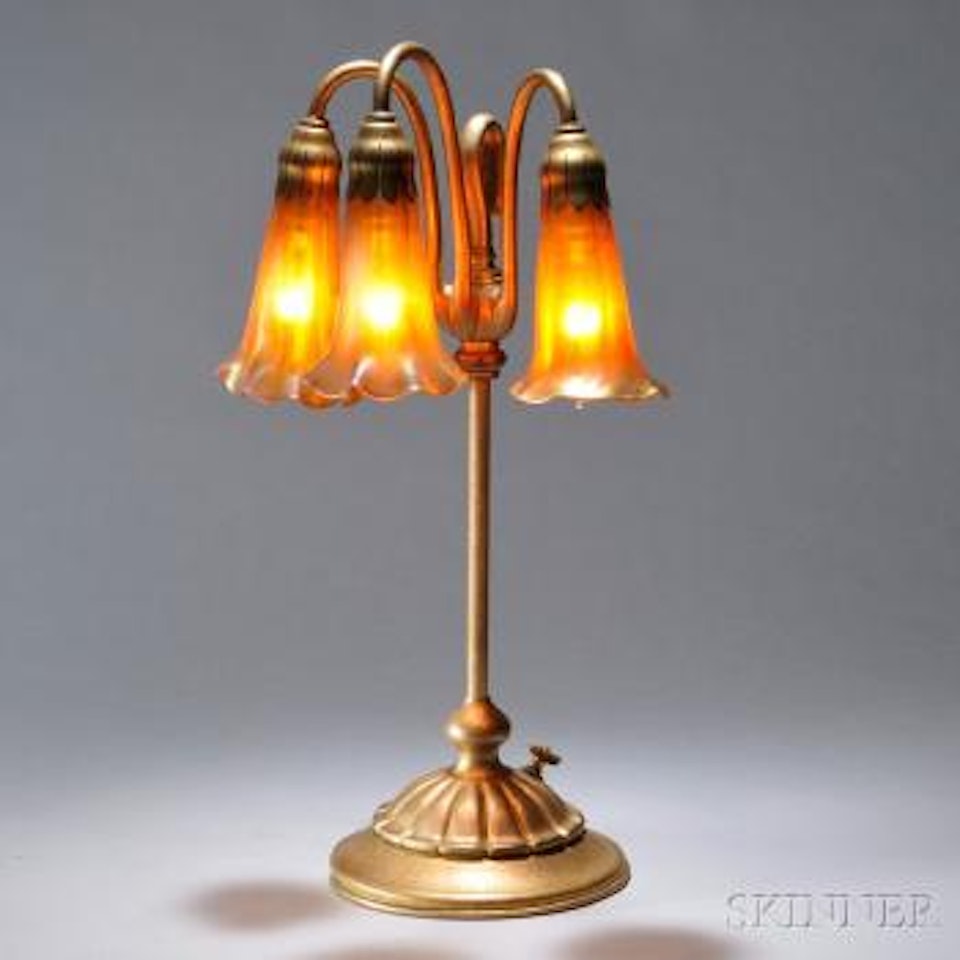 Three Light Table Lamp by Tiffany Studios