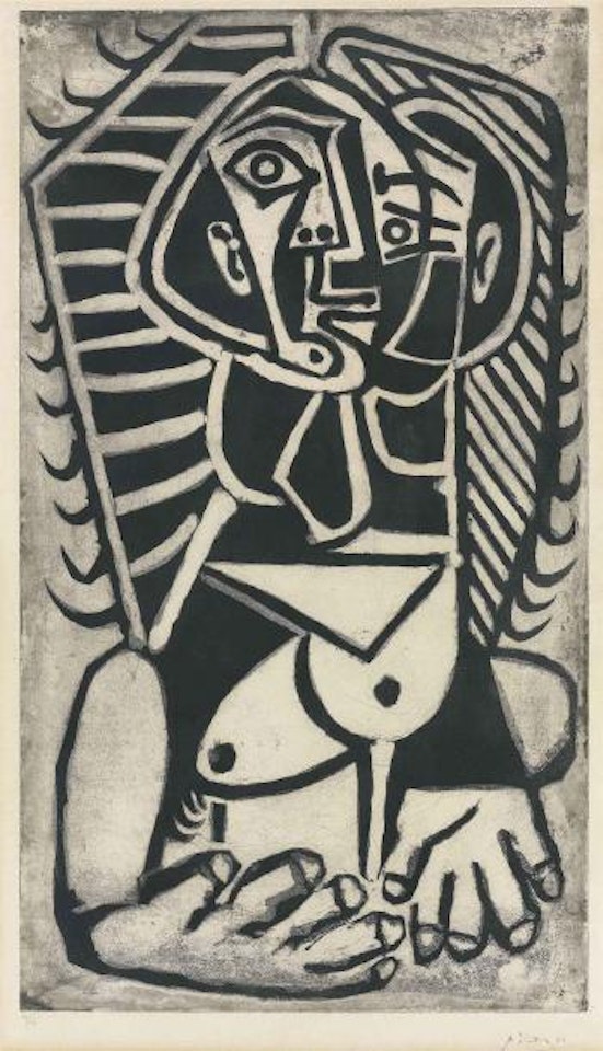 Torse de Femme (L'Egyptienne) (B 746; Ba 906) by Pablo Picasso