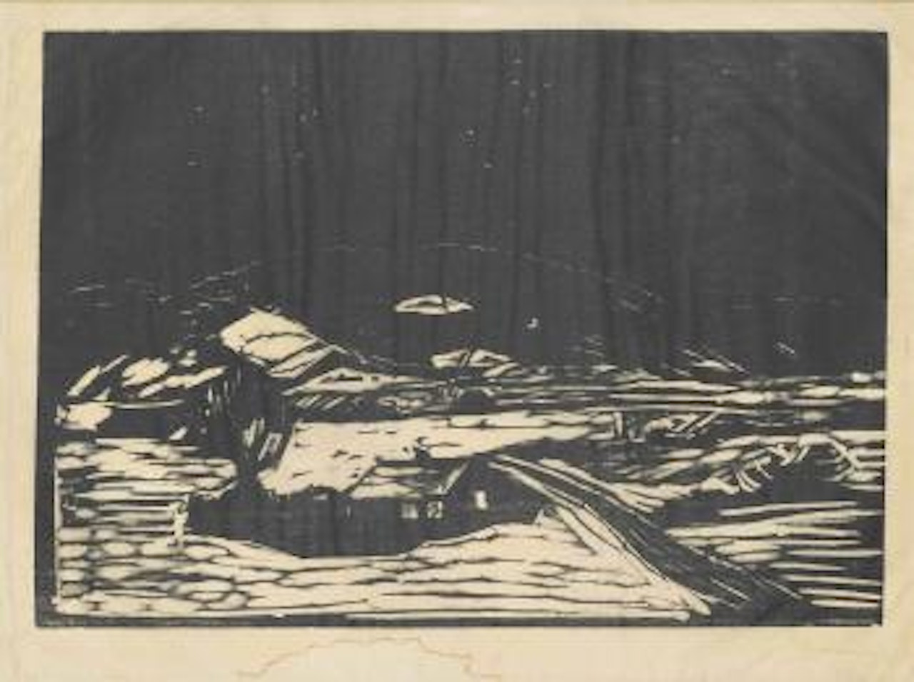 Winter Landscape (Schiefler 118; Woll 134) by Edvard Munch