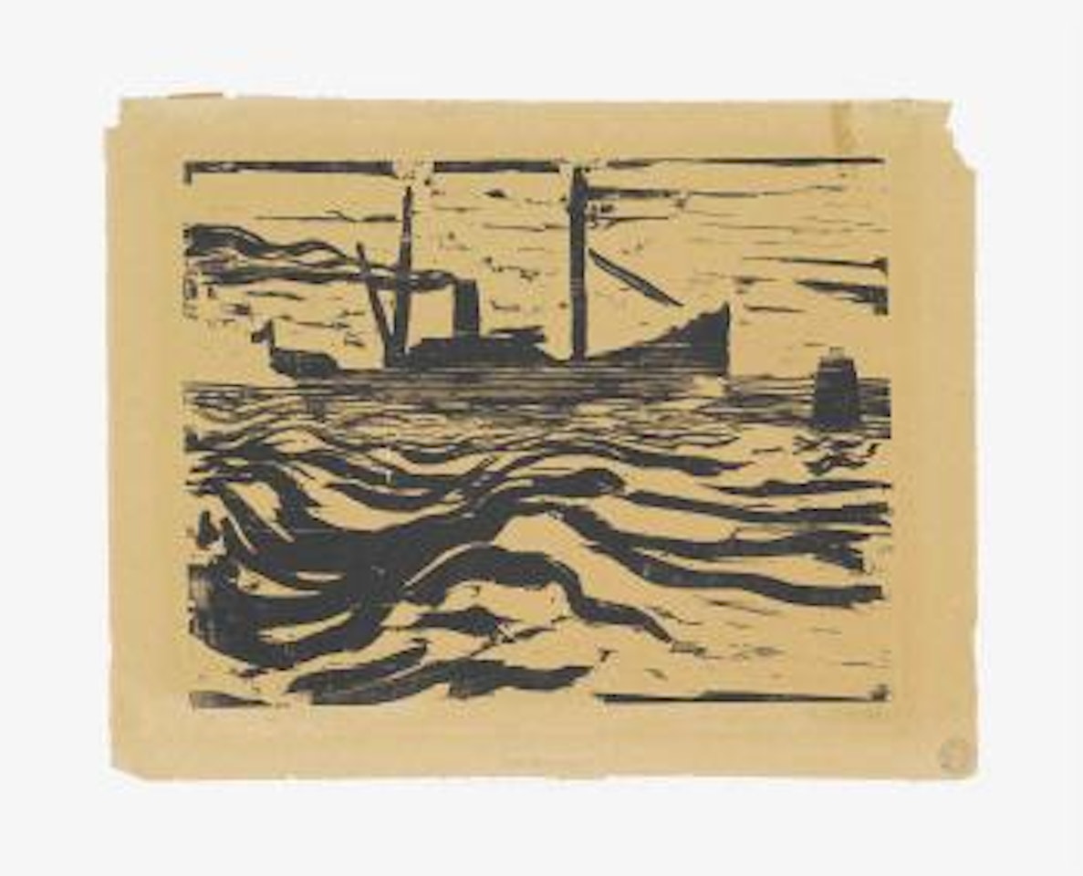 Fischdampfer (Schiefler & Mosel 34) by Emil Nolde