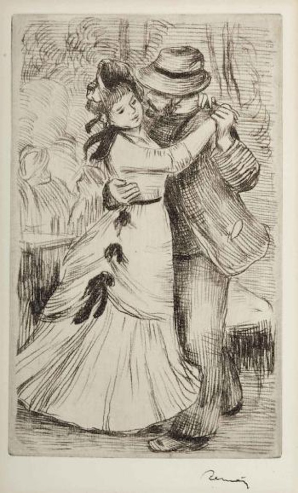 La Danse à la Campagne, 2e Planche (Delteil, Stella 2) by Pierre-Auguste Renoir