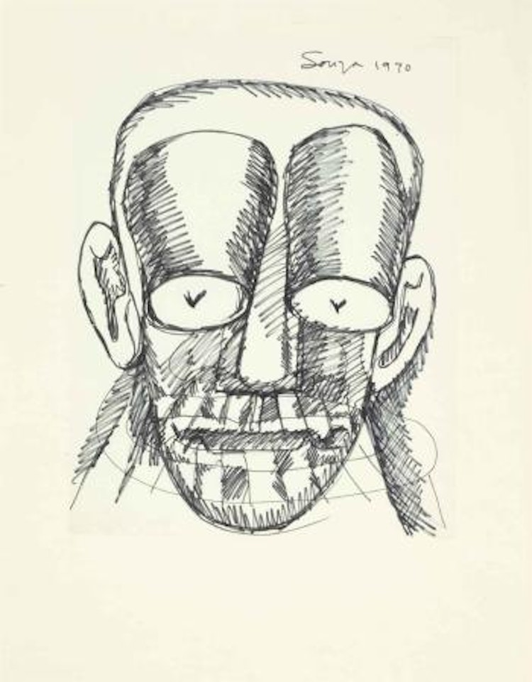 Untitled (Self Portrait) by Francis Newton Souza