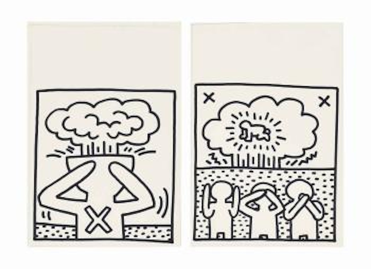 Drawings for Atomic Book by Keith Haring
