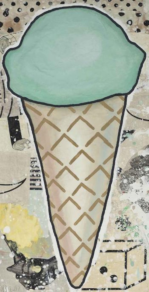 Green Cone by Donald Baechler