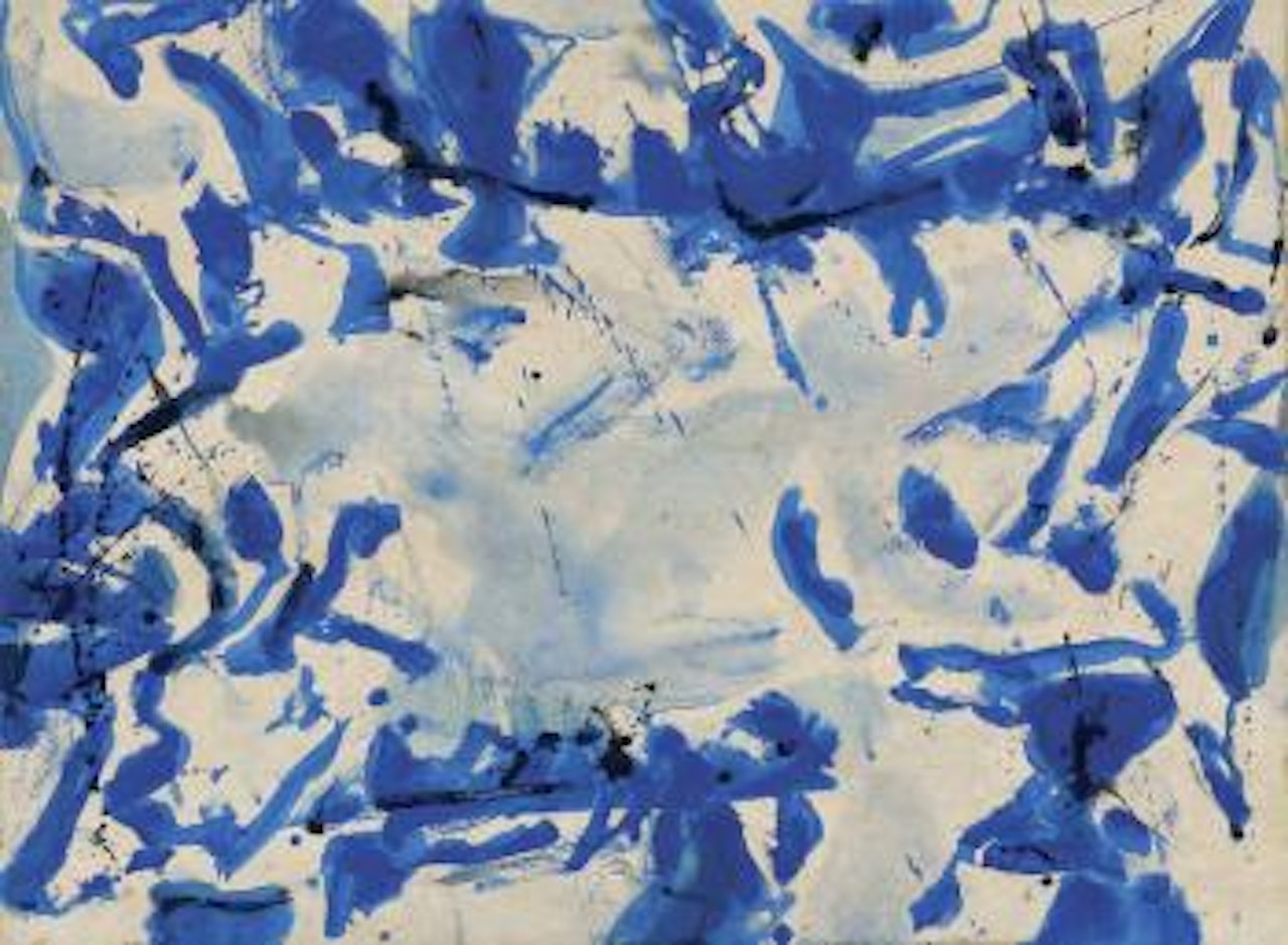 Blue Poles by Sam Francis