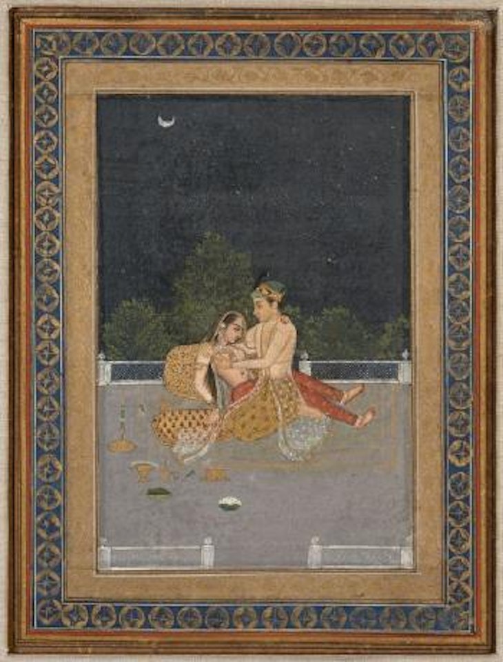 Couple d'amoureuse by Mughal School