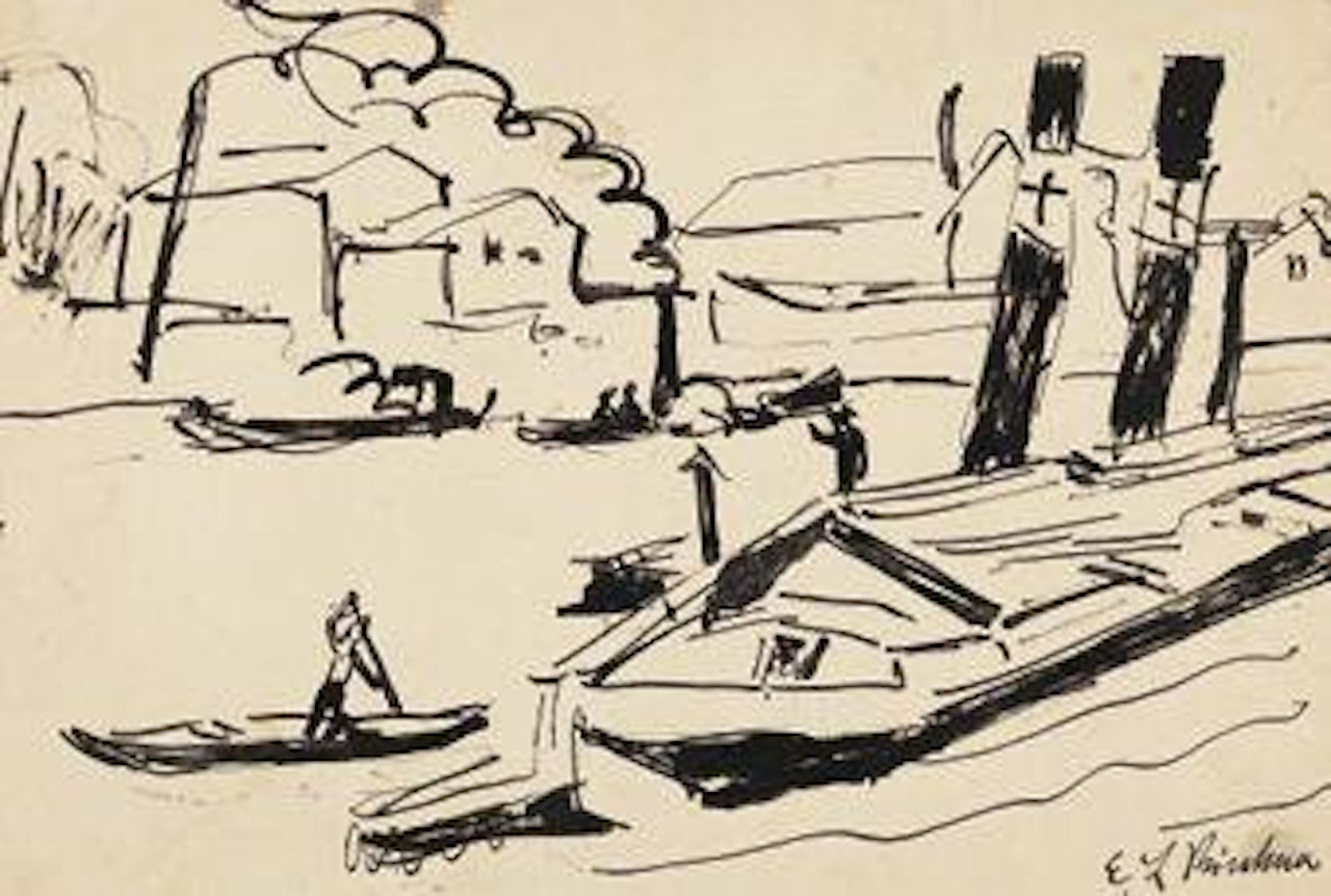 Elbzillen by Ernst Ludwig Kirchner