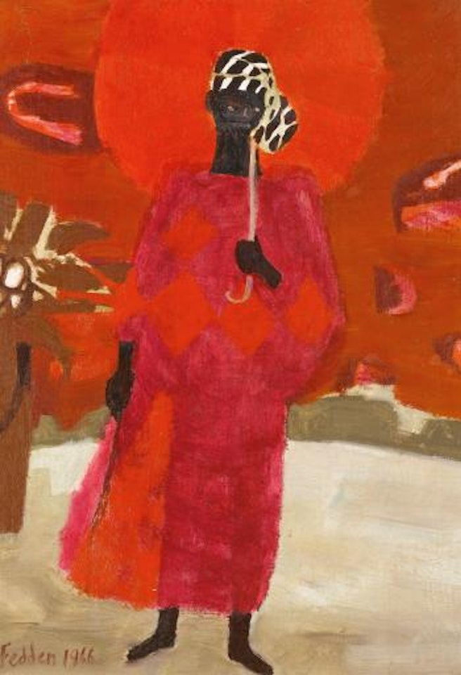 The Red Umbrella by Mary Fedden