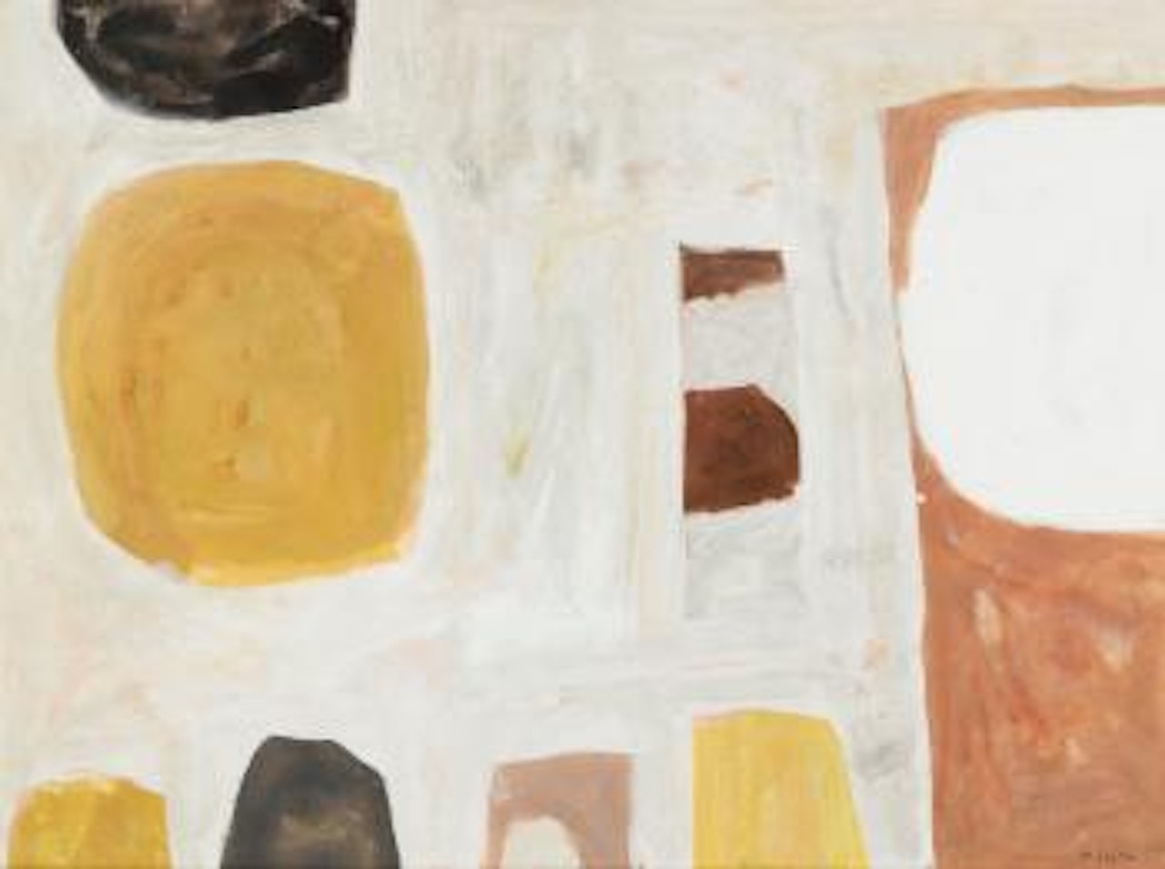 Composition, Ochre and Brown by William Scott