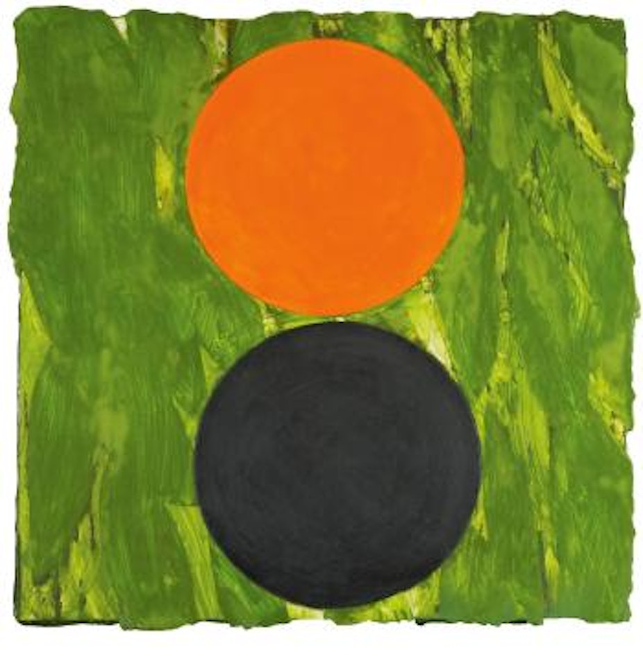 Two Oranges by Donald Sultan