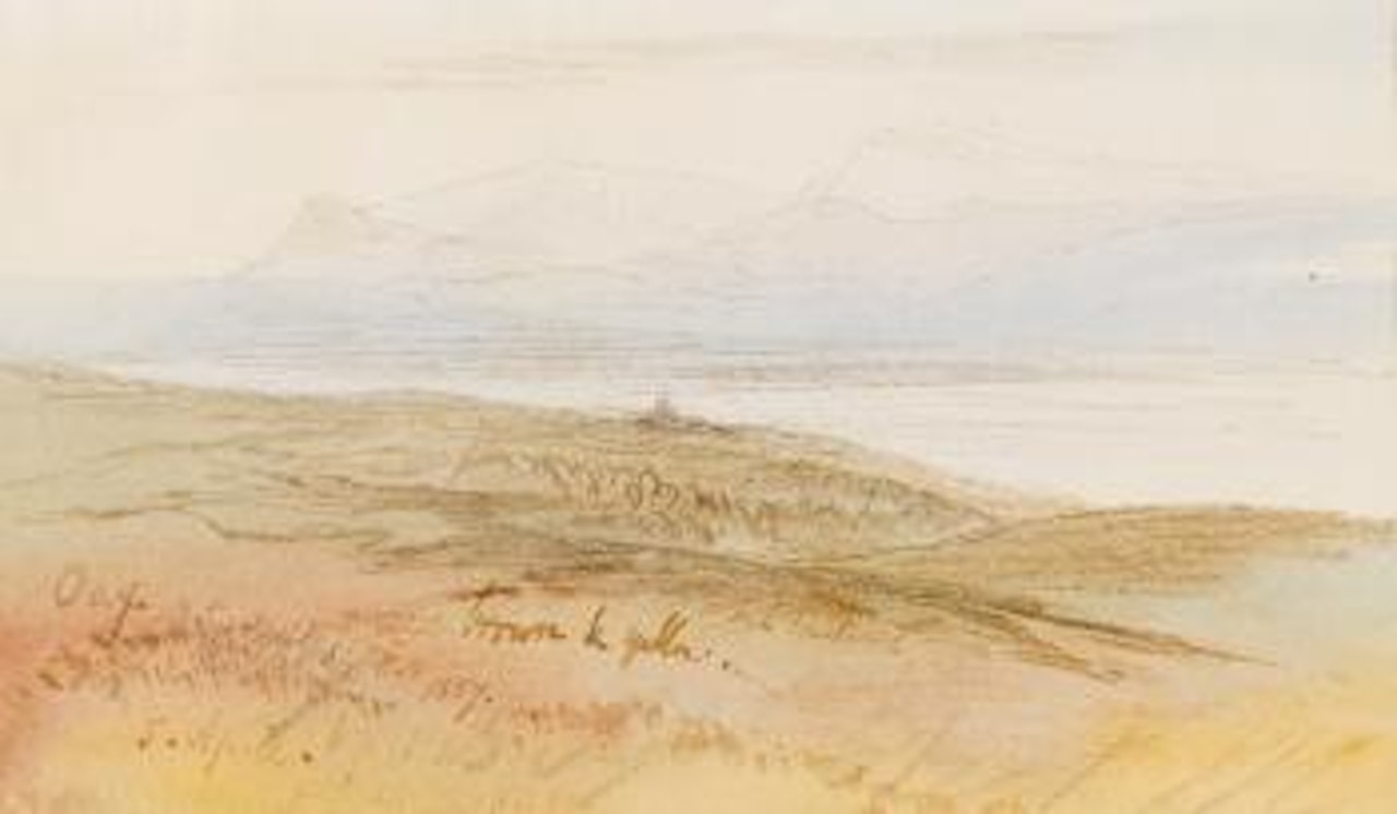 The valley of the Kalama, Greece by Edward Lear