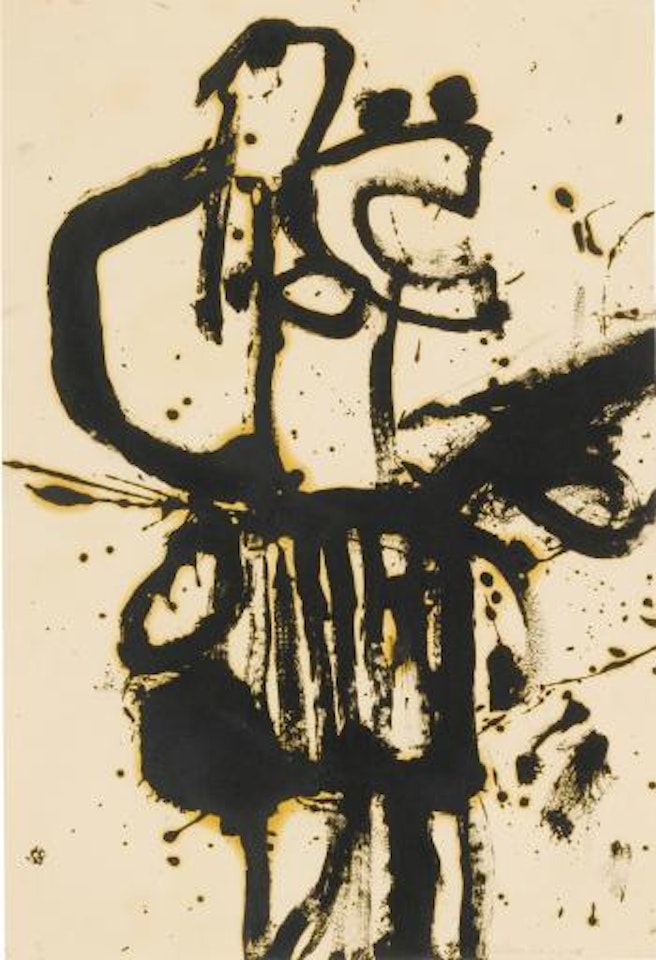 Black abstract by Alan Davie