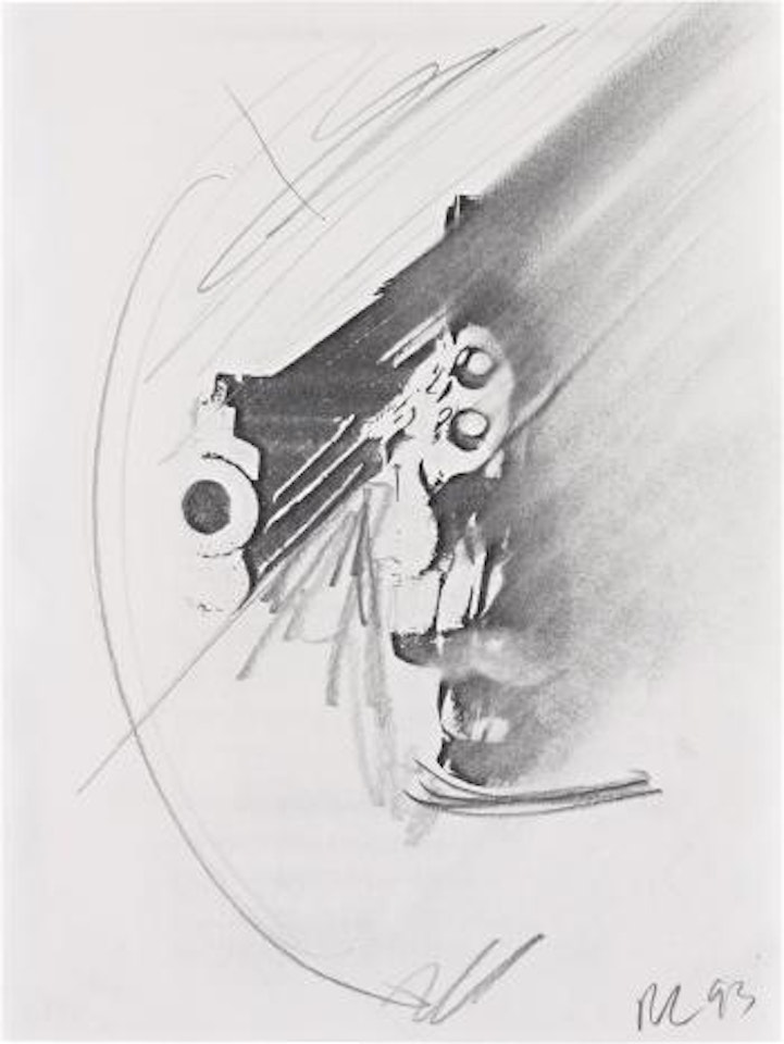 Gun Study D-334, 1993 by Robert Longo