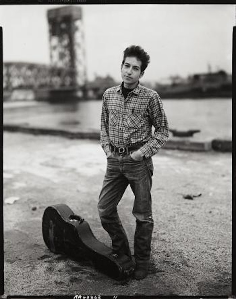 Bob Dylan, singer, 132nd Street and FDR Drive, November 4, 1963 by Richard Avedon