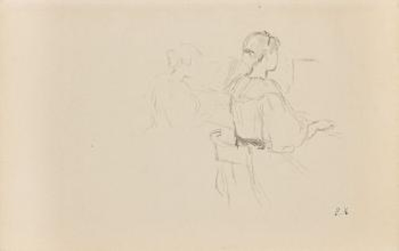Jeune fille au piano by Berthe Morisot