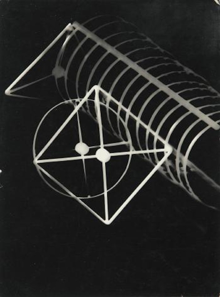 Fotogramm (Photogram With Diagrammatic Square And Circles) by László Moholy-Nagy