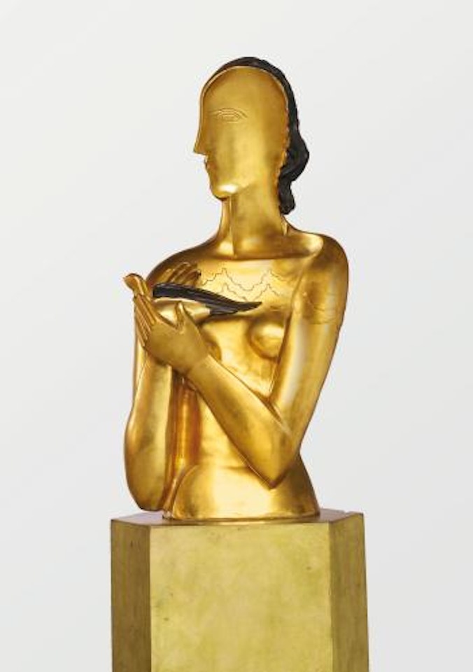 Jeune Fille À La Colombe by Ossip Zadkine
