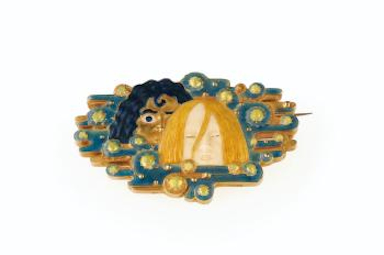 Apparitions, A Gold And Enamel Brooch by Eugene Grasset