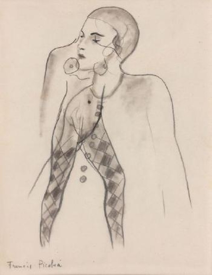 Femme acrobate - transparence by Francis Picabia