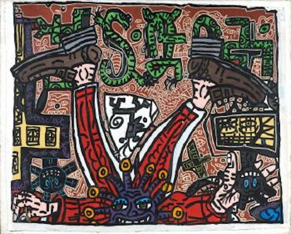 La tête à l’envers c’est la faute à Voltaire by Robert Combas