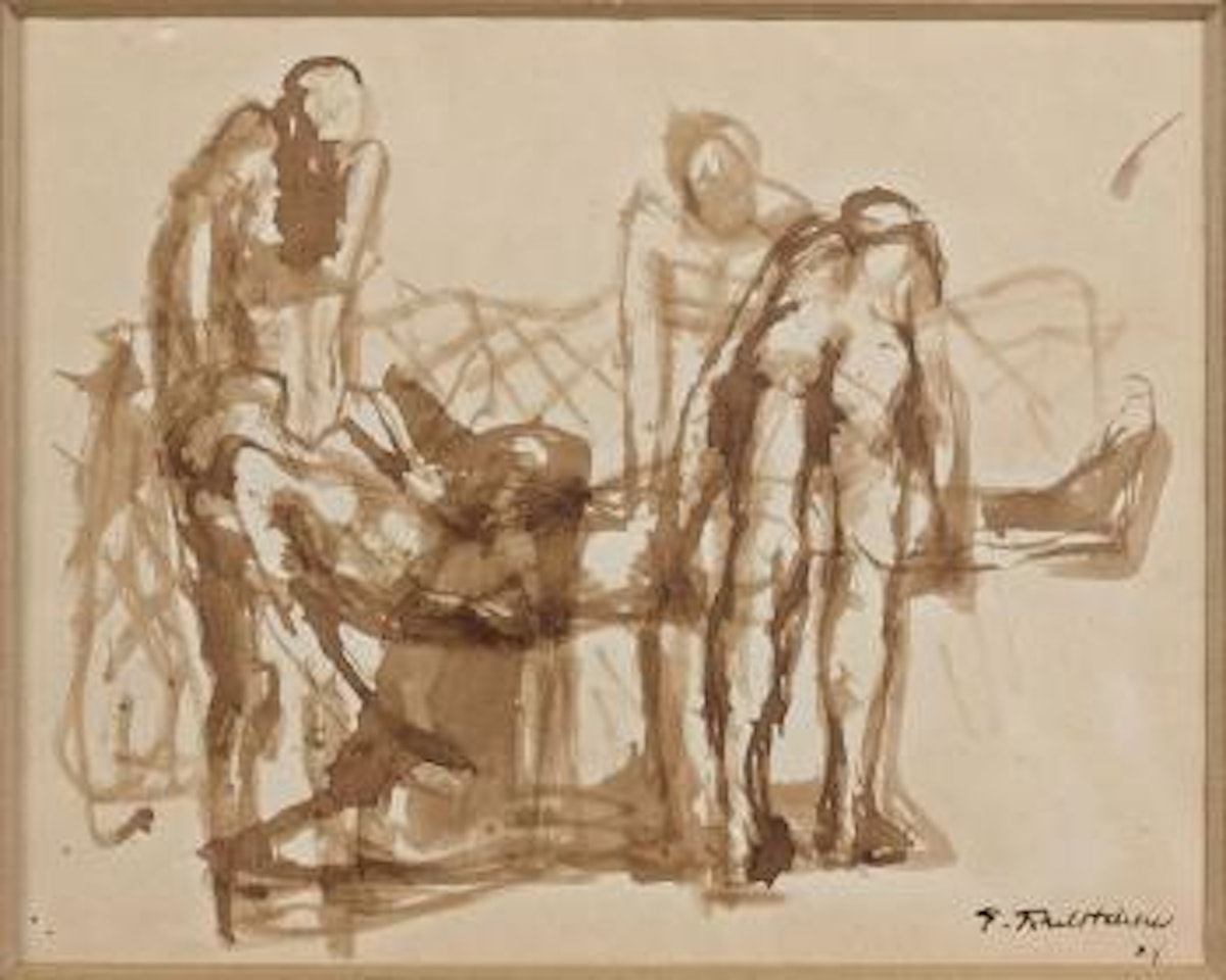 La mort de l’acrobate by Pavel Tchelitchew