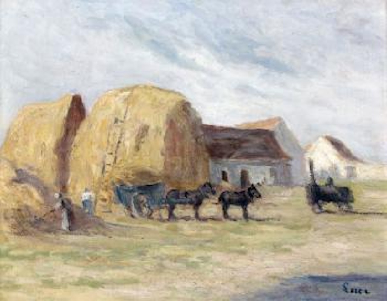Le retour des foins by Maximilien Luce