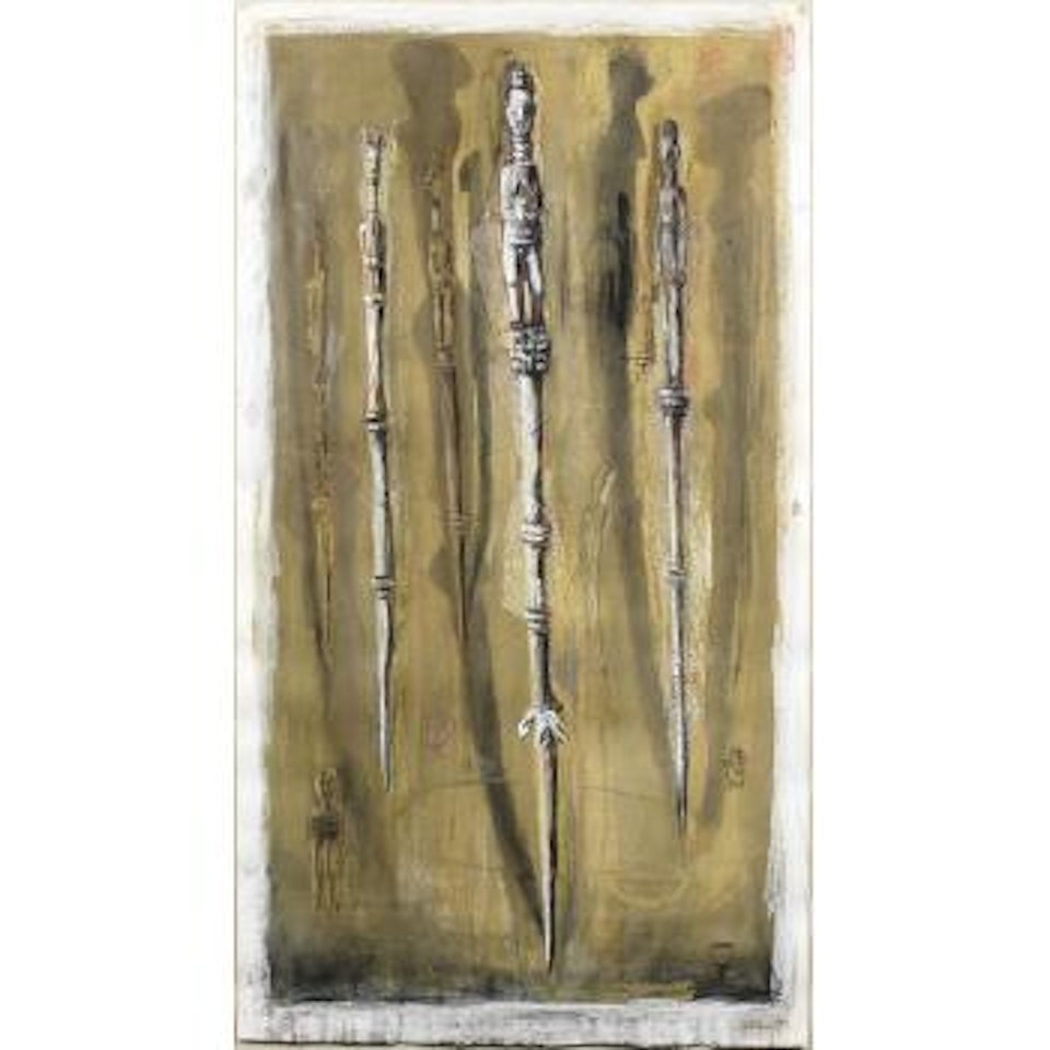 Guardian Staffs II by Deborah Margaret Bell