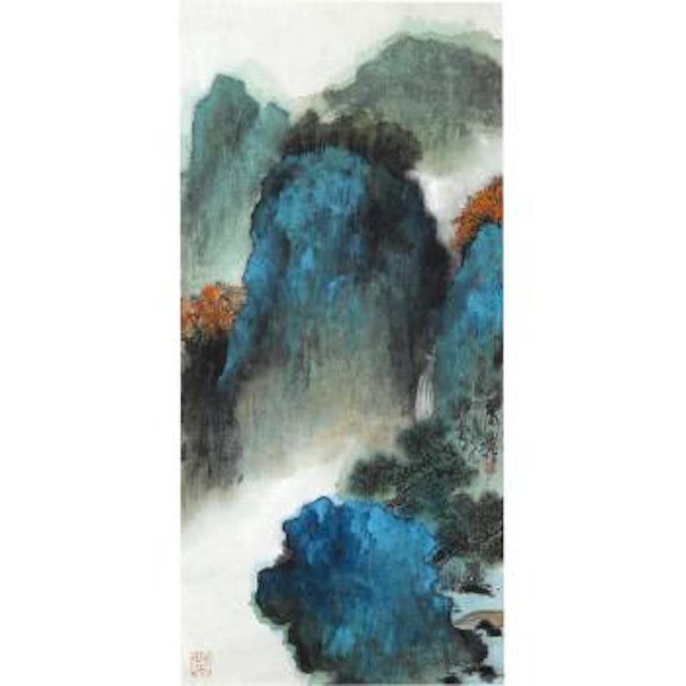 Blue Green Landscape by Xie Zhiliu