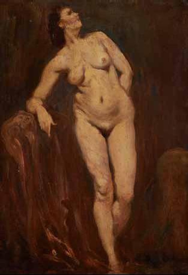 Standing female nude by Augustus Edwin John