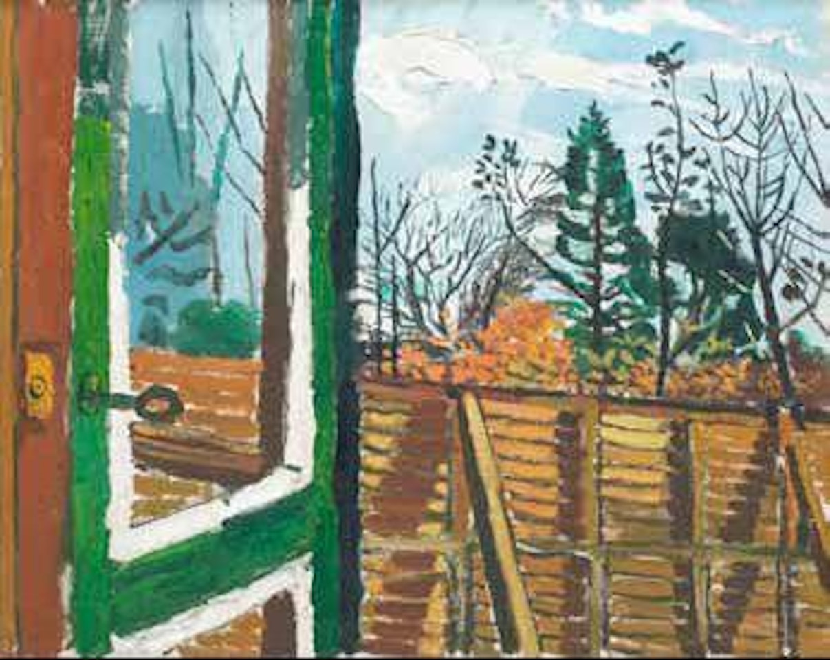 Garden view by John Bratby