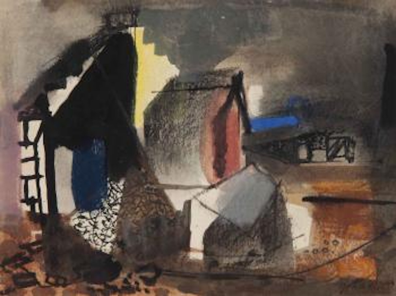 A Cottage at Portland Bill by John Piper