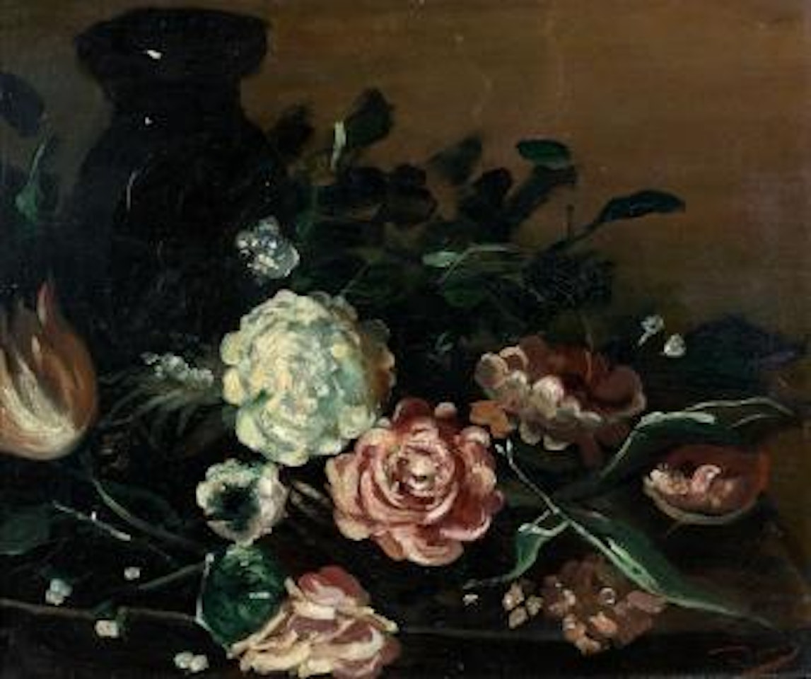 Jetée de fleurs et vase by Andre Derain