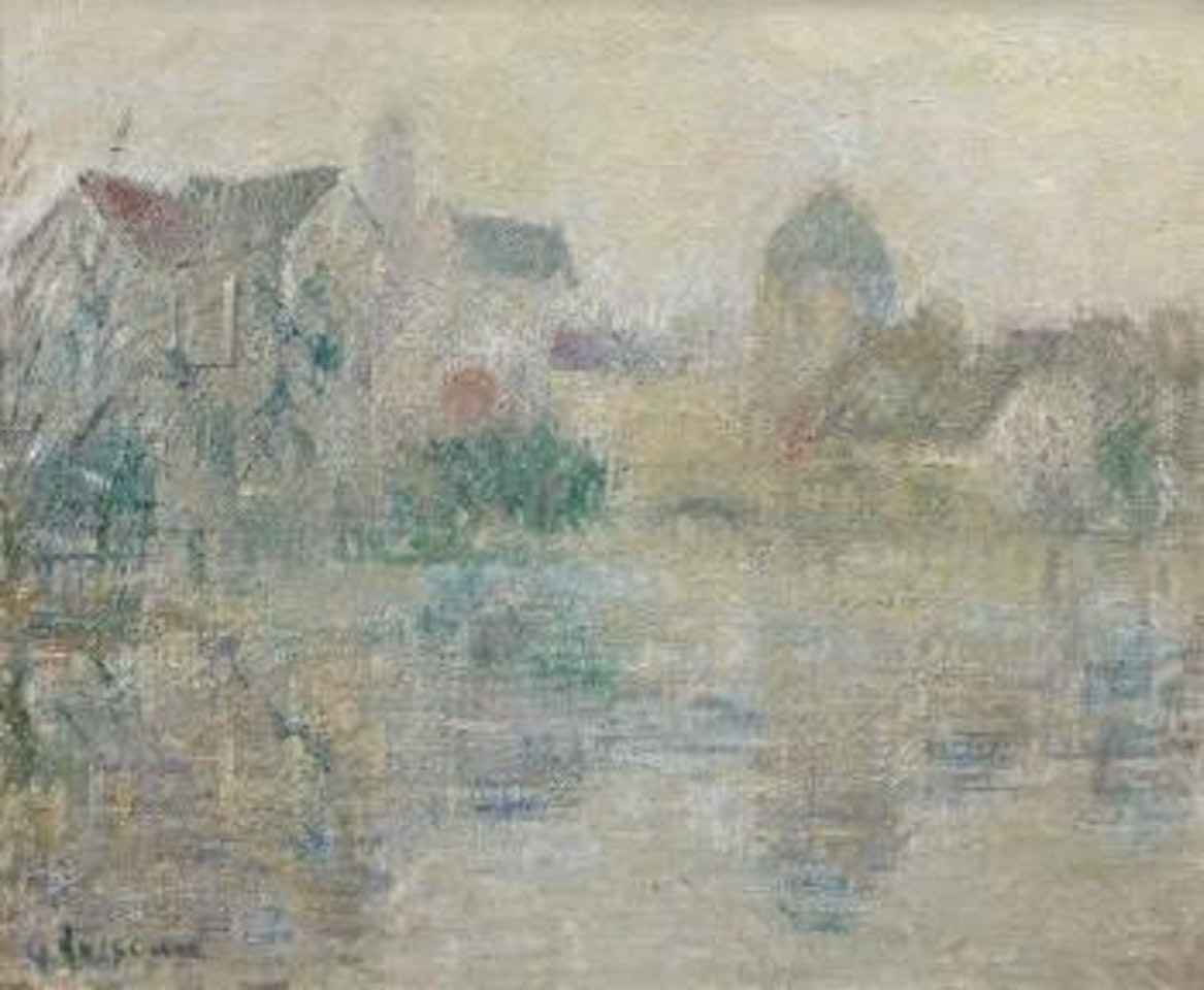 Vue De Moret-Sur-Loing, Brume by Gustave Loiseau