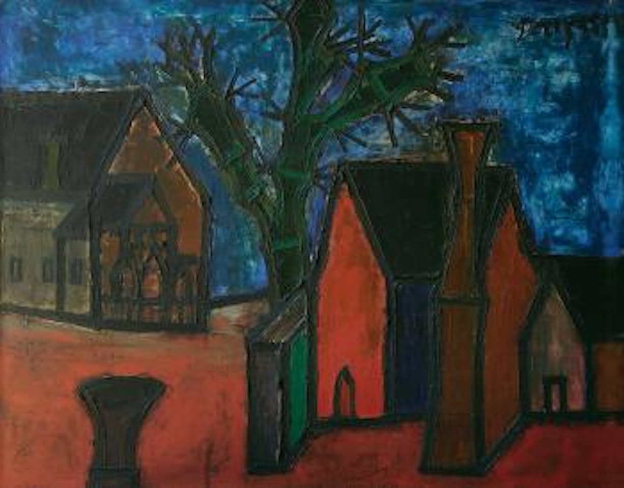 La place: town square by Francis Newton Souza