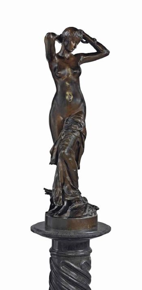 Diane Apres Le Bain by Marius Jean Antonin Mercie