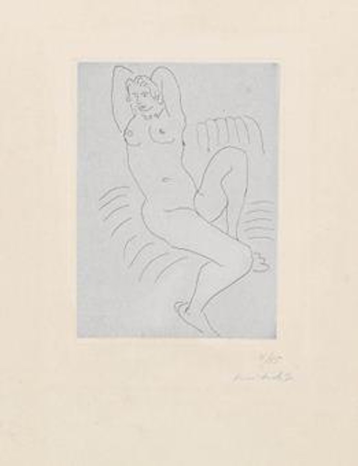 Nu au Fauteuil rayé by Henri Matisse