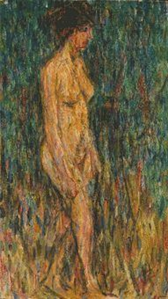 Mädchenakt im Freien by Christian Rohlfs