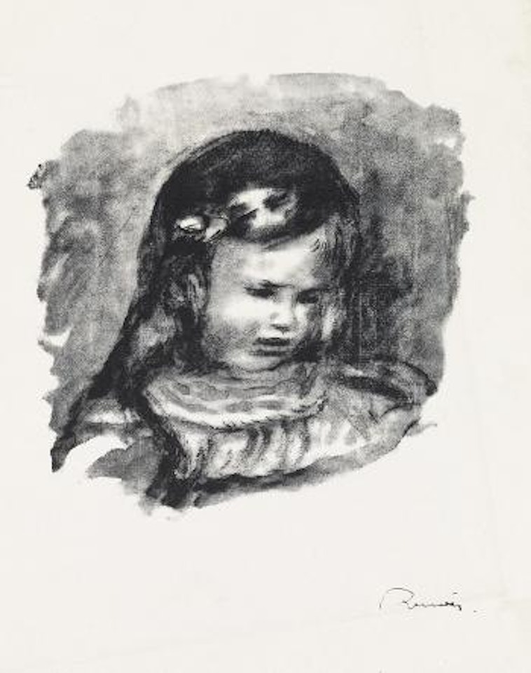 Claude Renoir, la tête baisée by Pierre-Auguste Renoir