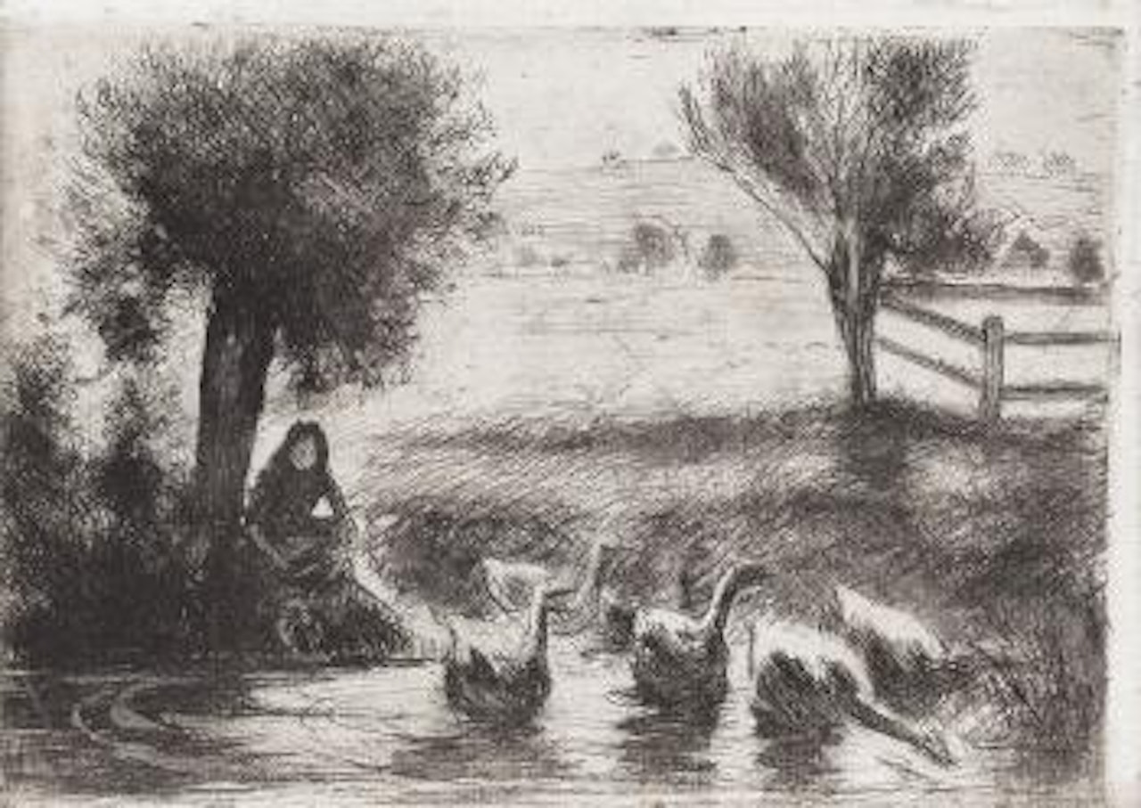 Gardeuse d'Oies by Camille Pissarro
