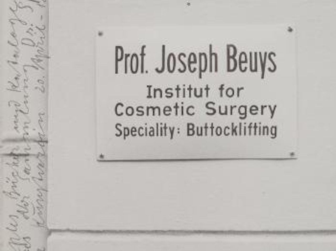 Prof. Joseph Beuys by Joseph Beuys