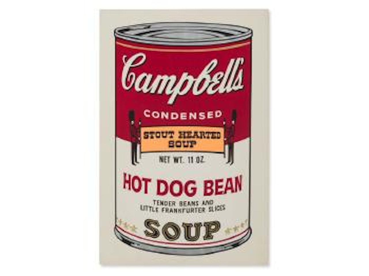 Hot Dog Bean, Campbell's Soup II by Andy Warhol