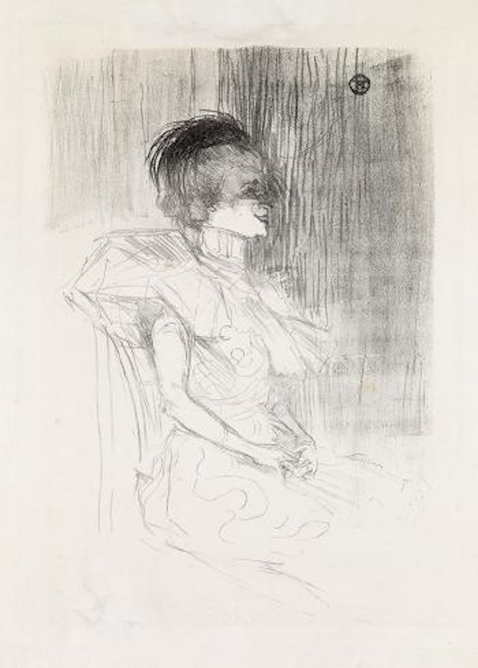 Lender assise by Henri de Toulouse-Lautrec